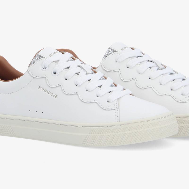 SPARKLE WAVE W - NAPPA/GLITTER - WHITE/SILVER